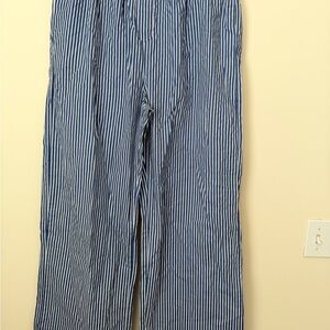 Blue Striped Pants